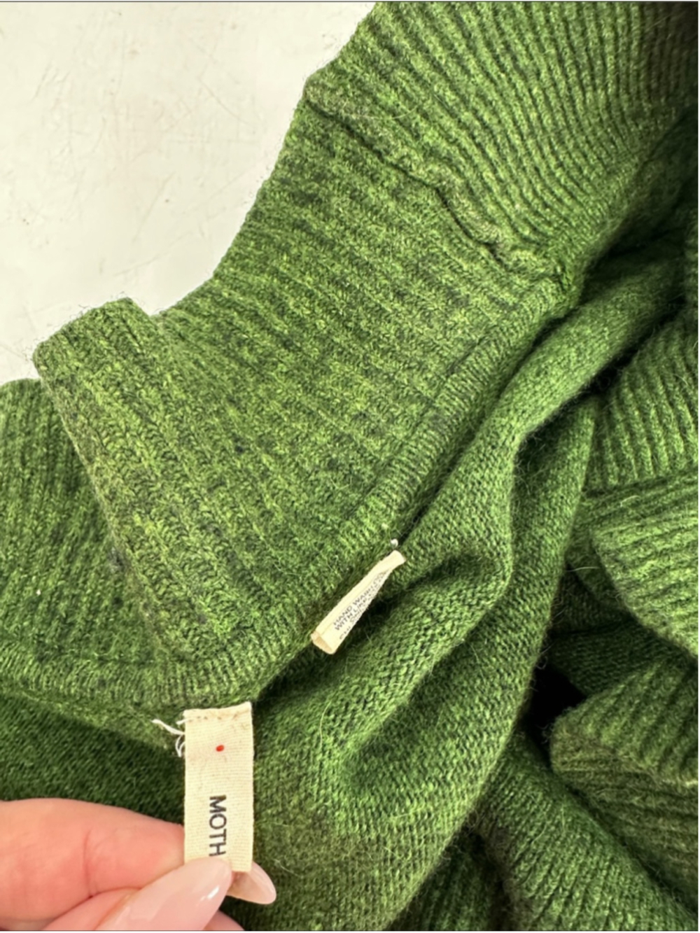 Anthropologie Moth cardigan cotton angora cashmere eccentric fairy sz sm - Picture 4 of 14
